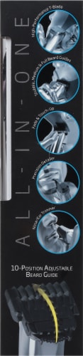 Wahl Stainless Steel All-In-One Grooming Razor Perspective: right
