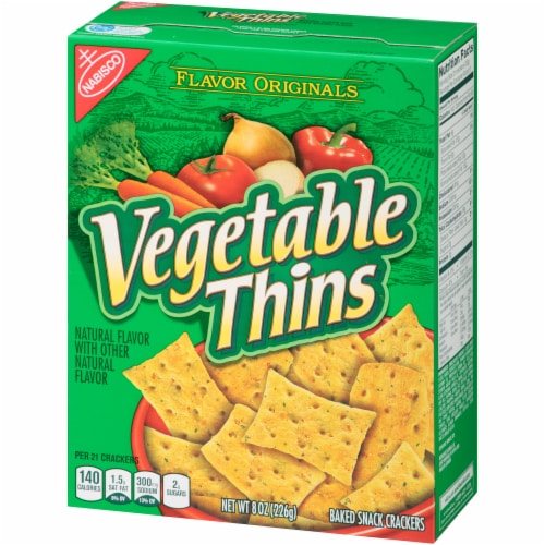 Nabisco Vegetable Thins Baked Crackers Perspective: right