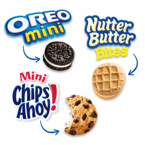 Nabisco OREO Nutter Butter CHIPS AHOY! Cookies Variety Pack Perspective: right
