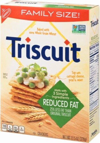 Triscuit Reduced Fat Crackers Perspective: right
