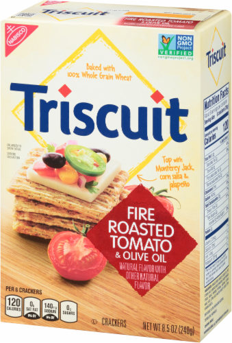Triscuit Fire Roasted Tomato & Olive Oil Crackers Perspective: right