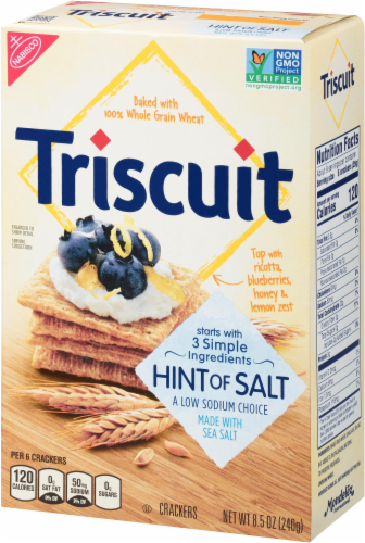 Triscuit Hint of Salt Crackers Perspective: right