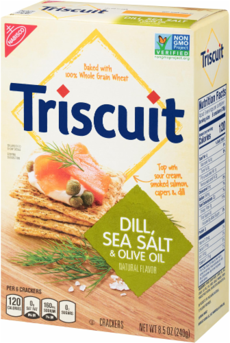 Triscuit Sea Salt & Dill Crackers Perspective: right