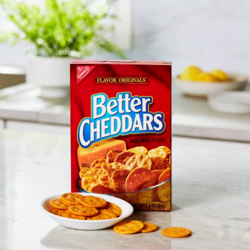 Better Cheddars Cheese Crackers Perspective: right