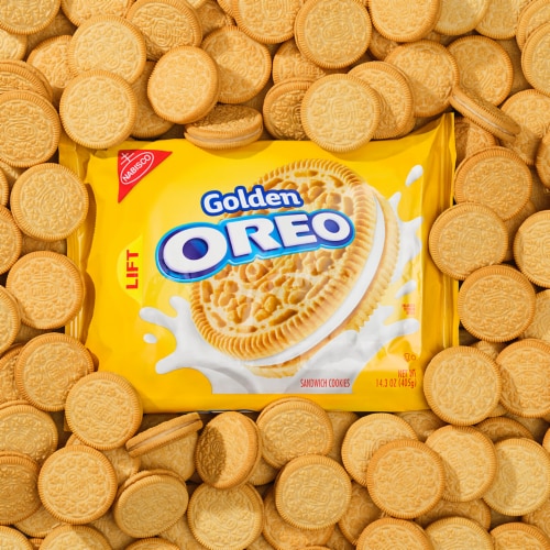Oreo Golden Sandwich Cookies, 14.3 oz - Pay Less Super Markets