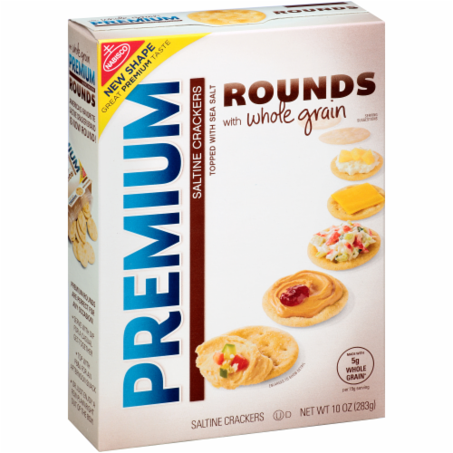 Nabisco  Rounds with Whole Grain Premium Saltine Crackers Perspective: right