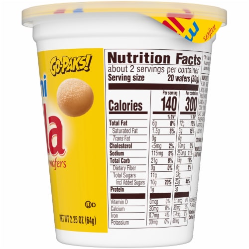 Nilla Wafer Mini Cookies Go-Paks Perspective: right