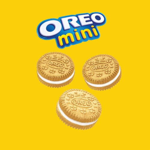Oreo Mini Golden Sandwich Cookies Snack Pack Snak-Sak Perspective: right