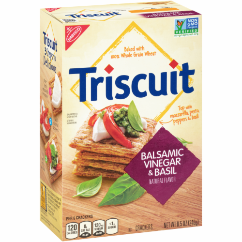 Triscuit Balsamic Vinegar & Basil Crackers Perspective: right