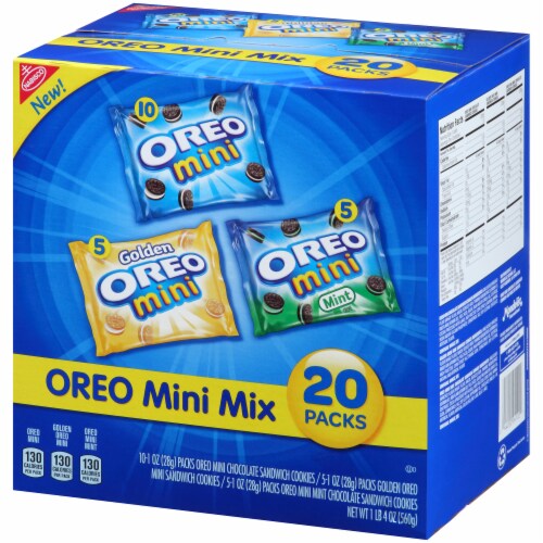 Oreo Mini Mix Sandwich Cookie Packs Perspective: right