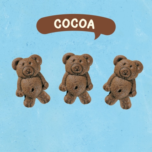 Teddy Grahams Chocolate Cookies Perspective: right