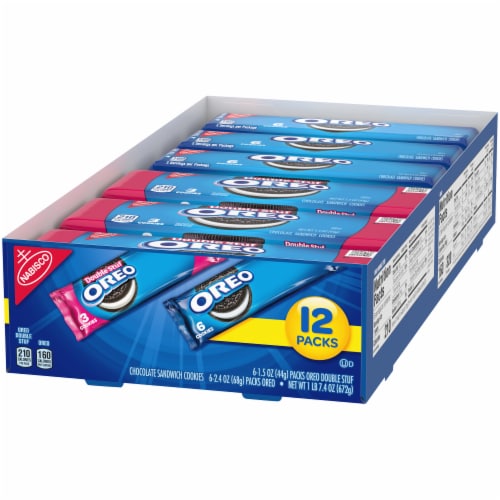 Oreo & Oreo Double Stuf Chocolate Sandwich Cookies Variety Pack Perspective: right