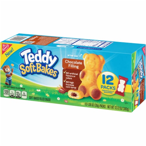 Teddy Soft Bakes Chocolate Filling Baked Snack Perspective: right