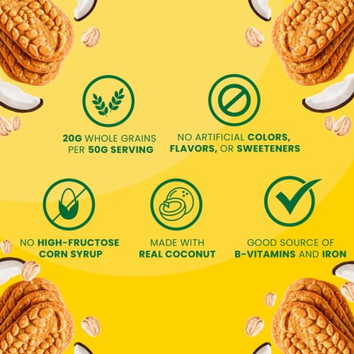 Belvita Toasted Coconut Breakfast Biscuits Perspective: right