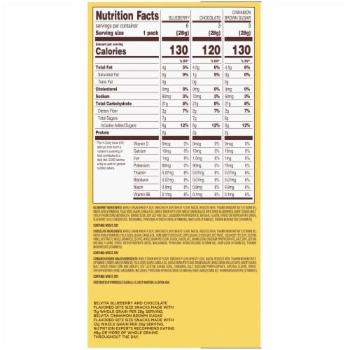 belVita Bites Breakfast Biscuits Snack Packs Perspective: right