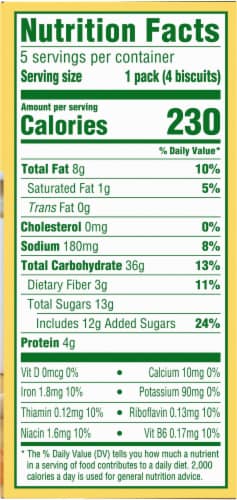 belVita Honey Chocolate Chip Breakfast Biscuits Perspective: right