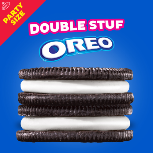 Oreo Double Stuf Sandwich Cookies Party Size Perspective: right