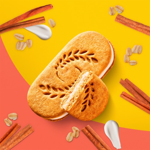 Belvita Breakfast Sandwich Cinnamon Brown Sugar With Vanilla Creme Breakfast Biscuits Perspective: right