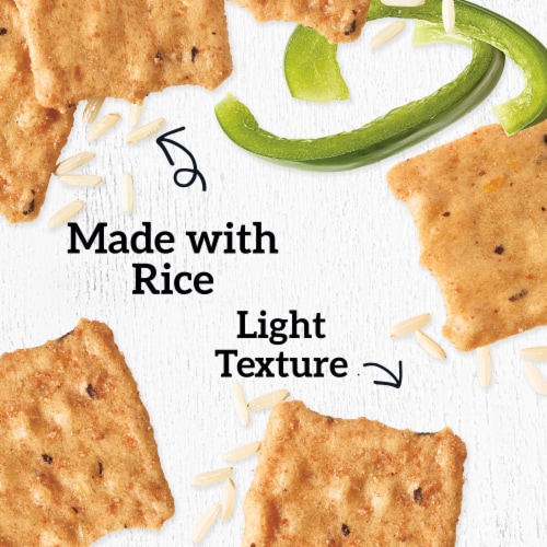 Good Thins Garden Veggie Rice Snacks Gluten Free Crackers Perspective: right