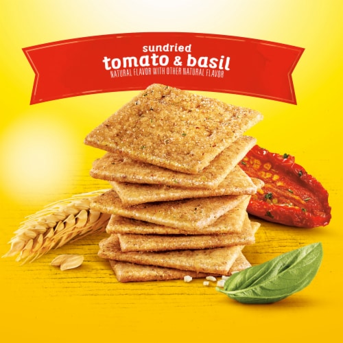 Wheat Thins Sundried Tomato & Basil Whole Grain Wheat Crackers Perspective: right