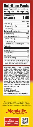 Ritz Cheese Crispers Spicy Queso Potato & Wheat Chips Perspective: right