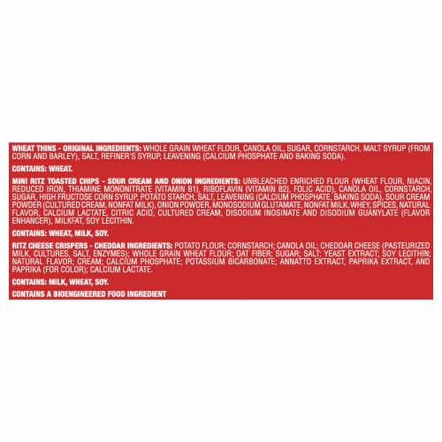 Nabisco Cracker & Chips Variety Pack Ritz & Wheat Thins Snack Packs Perspective: right