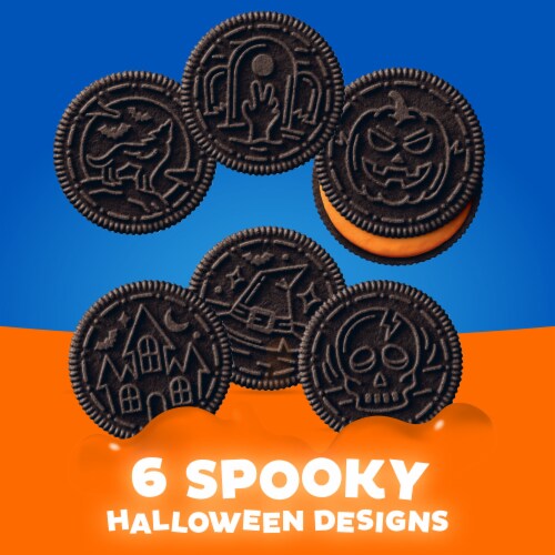 OREO Halloween Chocolate Sandwich Cookies Perspective: right