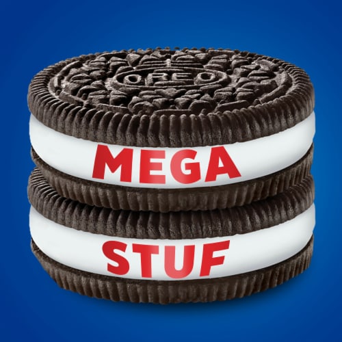 OREO Mega Stuf Chocolate Sandwich Cookies Party Size Perspective: right