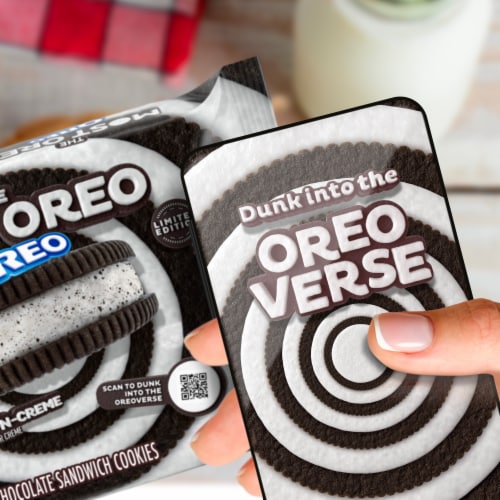 The Most Oreo Oreo Limited Edition Cookies-N-Creme Chocolate Sandwich Cookies Perspective: right