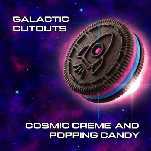 Oreo Space Dunk Chocolate Sandwich Cookies Perspective: right
