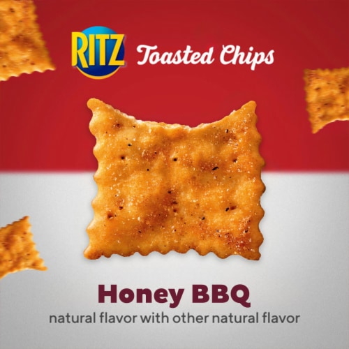 RITZ Toasted Chips Honey BBQ Crackers Perspective: right