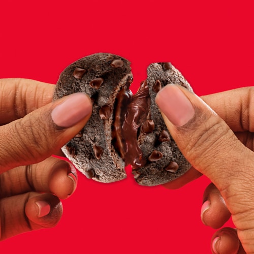 CHIPS AHOY! Chewy Chocolatey Hershey's Fudge Filled Soft Chocolate Chip Cookies Family Size Perspective: right