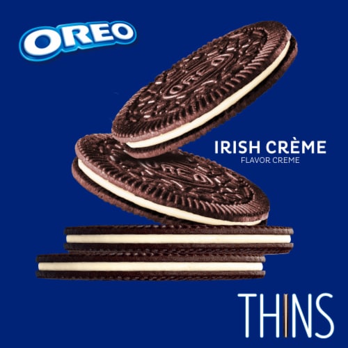 OREO Thins Irish Creme Chocolate Sandwich Cookies Perspective: right