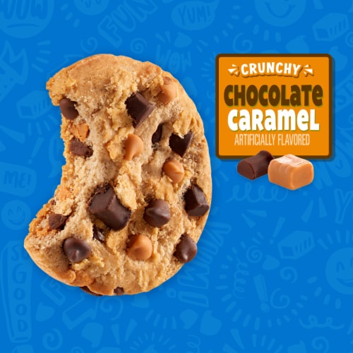 CHIPS AHOY! Crunchy Chocolate Caramel Chocolate Chip Cookies Perspective: right