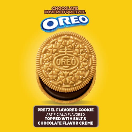 OREO Chocolate Covered Pretzel Sandwich Cookies Perspective: right