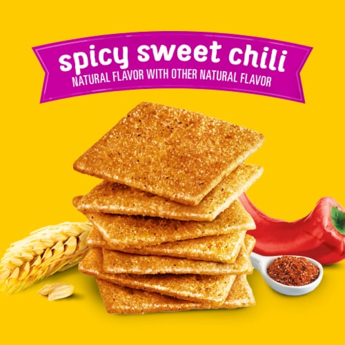 Wheat Thins Spicy Sweet Chili Whole Grain Wheat Crackers Perspective: right