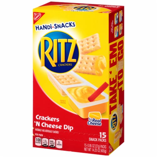 Ritz Handi-Snacks Crackers N Cheese Dip Snack Packs Perspective: right