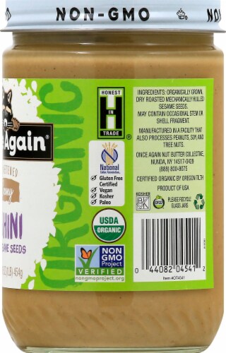 Once Again® Organic Creamy Sesame Tahini Perspective: right