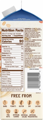 Planet Oat Dairy Free Vanilla Oat Milk Perspective: right