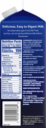 Lactaid® Lactose Free Protein 2% Reduced Fat Milk Perspective: right