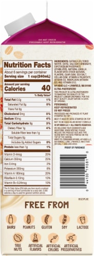 Planet Oat Dairy Free Unsweetened Vanilla Oat Milk Perspective: right