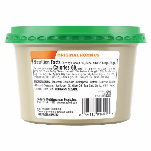 Cedar's Original Hummus Perspective: right