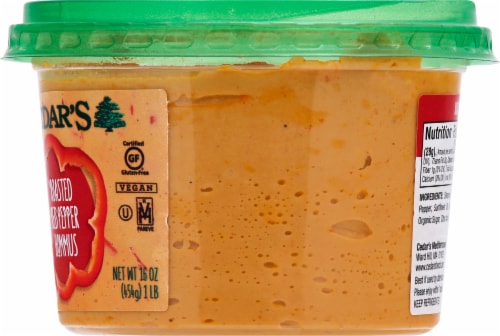 Cedar's Roasted Red Pepper Hommus 16 oz Perspective: right
