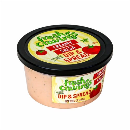 Fresh Cravings® Creamy Salsa Veggie Dip Perspective: right