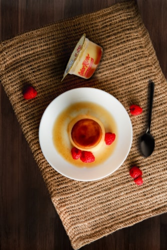 Senor Rico Vanilla Flan Perspective: right
