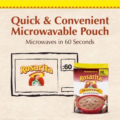 Rosarita Traditional Microwavable Refried Beans Perspective: right