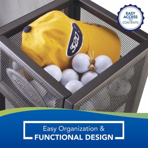 Suncast GO3216D Metal Golf Equipment Organizer Storage Rack w 3
