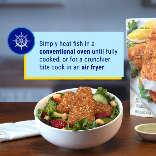 Gorton’s Golden Crusted Fish Fillets, Breaded with Quinoa, Amaranth, Other Ancient Grains, Frozen Perspective: right