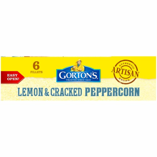 Gorton's® Lemon & Cracked Peppercorn Breaded Fish Fillets Perspective: right