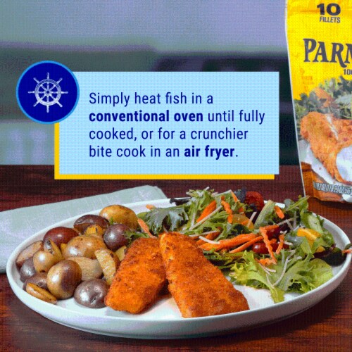 Gorton's® Parmesan Crusted Breaded Fish Fillets Perspective: right